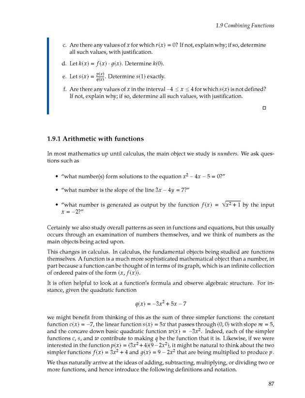 Active Preparation for Calculus - Page 87